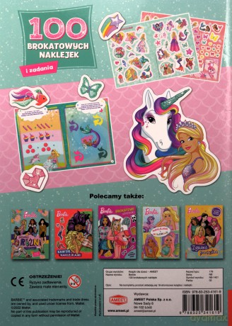 Barbie dreamtopia 100 Brokatowych naklejek [KSIĄŻKA]