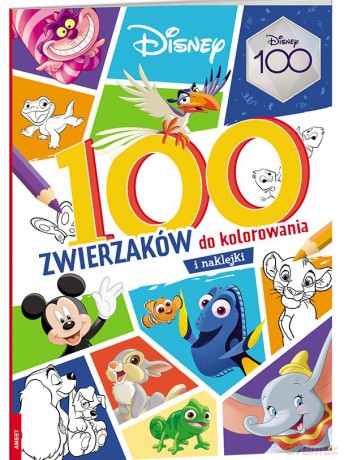 Disney kolorowanka 100 zwierzaków mix [KSIĄŻKA]