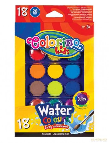 Farby akwarelowe Colorino Kids 18 kolorów