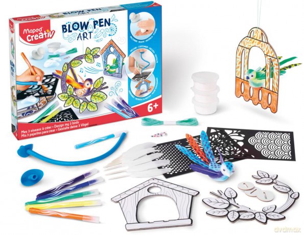 Flamastry dmuchane Blowpen Art Little Birds Creativ