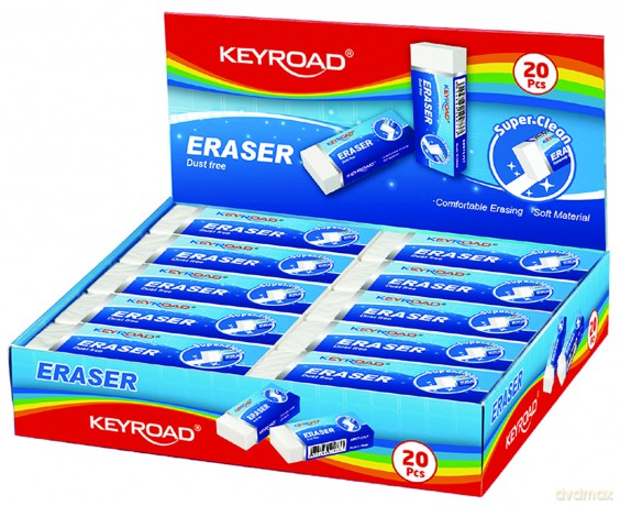 Gumka Keyroad uniwersalna maxi biała blister 1 sztuka