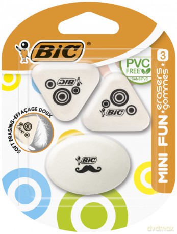 Gumka Mini Fun BIC Blister 3szt