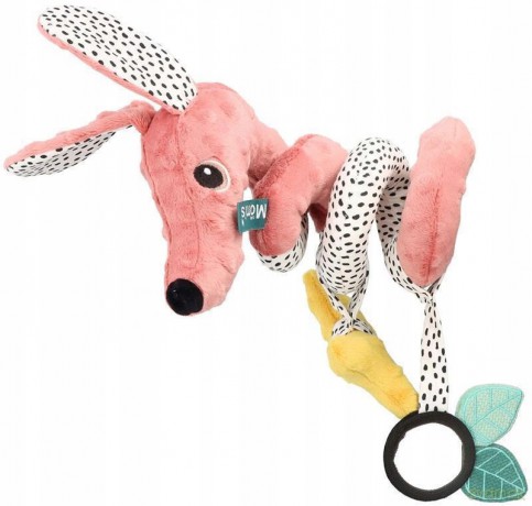 Jamiś spiralka do wózka pastel róż