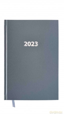 Kalendarz 2023 ekonomiczny A5 dzienny szary V4 [KALENDARZ]
