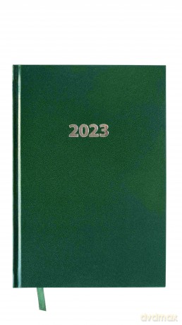 Kalendarz 2023 ekonomiczny A5 dzienny zielony V5 [KALENDARZ]