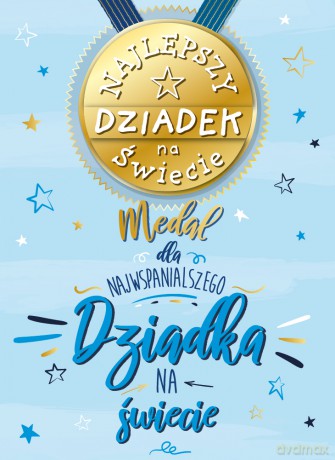 Karnet b6 dziadek z magnesem na lodówkę