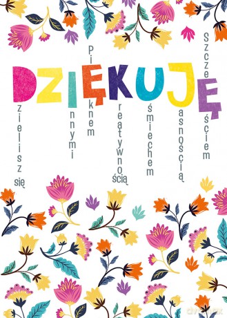 Karnet b6 dziękuję ii