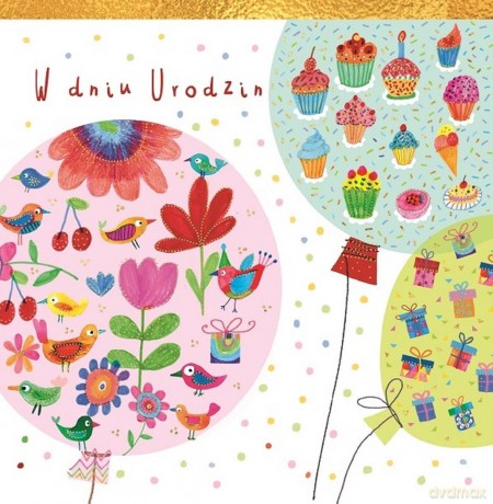 Karnet KW Balony Pattern