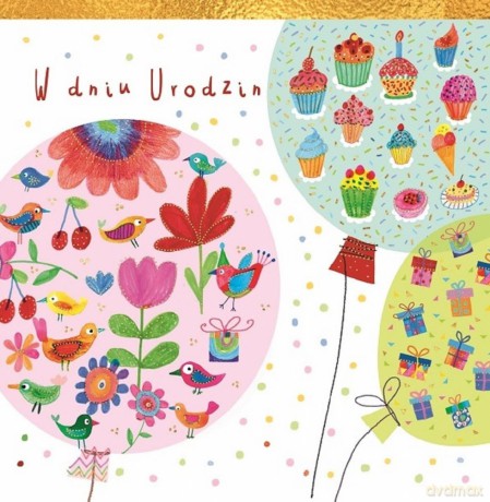 Karnet KW Balony Pattern