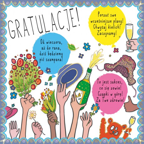 Karnet KW HS Gratulacje