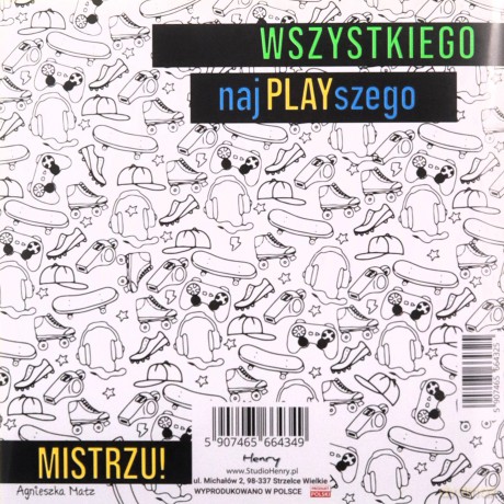 Karnet KW neon tłoczony Pad