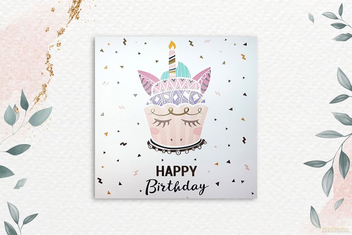 Karnet KW Tort unicorn