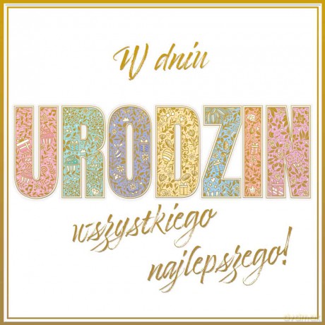 Karnet KW W dniu urodzin