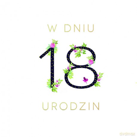 Karnet Swarovski kwadrat CL1818_PO Urodziny 18