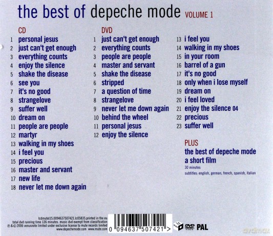 Depeche Mode: The Best Of Depeche Mode vol.1 [CD]+[DVD]