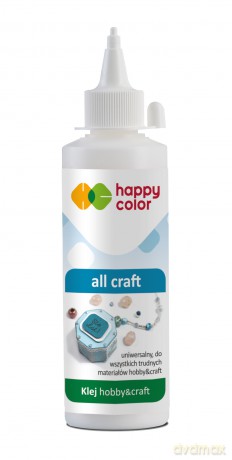 Klej All Craft butelka Happy Color 250g