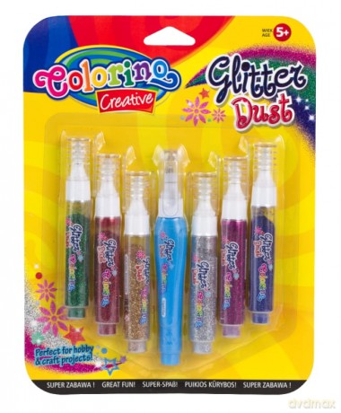 Klej brokatowy Colorino Kids 6 sztuk
