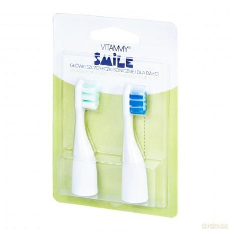 Końcówki do szczoteczki Vitammy Smile 2 sztuki niebiesko-zielone