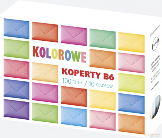 Koperty Pol Mak B6 kolorowe kb6 ogko 382