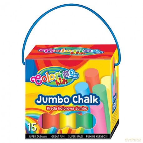 Kreda Colorino Kids kolorowa jumbo 15 sztuk