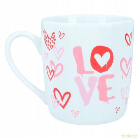 Kubek porcelanowy Top Model OneLove w ozdobnym opakowani 300 ml 12374A