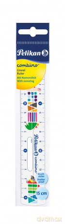 Linijka Pelikan combino 15 cm