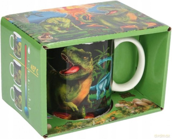 Magiczny kubek Dino zmieniający kolor 320 ml 12119A