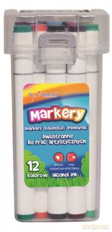 Markery Bambino do prac artystycznych 12 kolorów