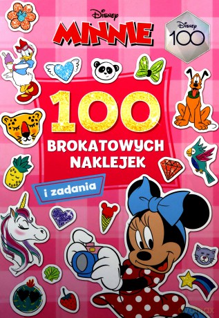 Minnie 100 brokatowych naklejek [KSIĄŻKA]