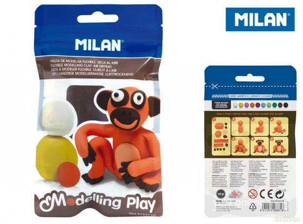 Modelina Milan samoutwardzalna AIR-DRY 100 g brązowa