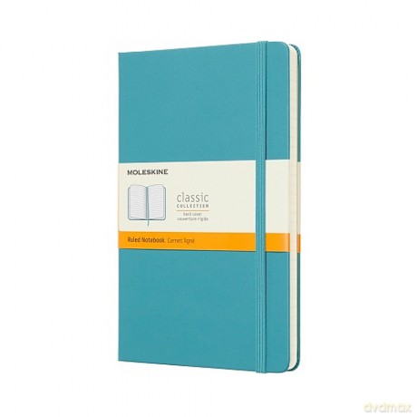 Notes Moleskine classic L (13x21 cm) w linie reef blue