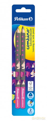 Ołówek combino pink Pelikan 2 sztuki blister