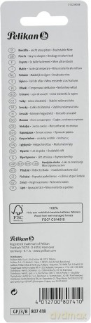 Ołówek GP 2B/B/HB Pelikan 3 sztukI blister
