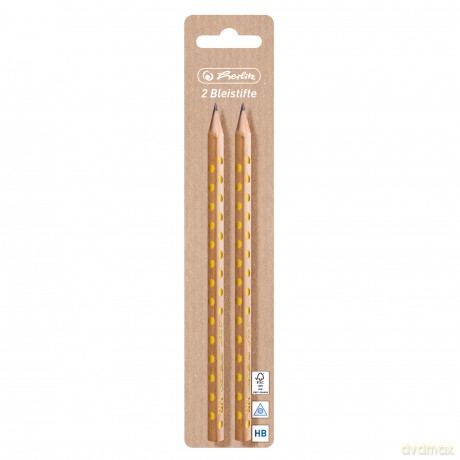 Ołówek HB pure glam Herlitz 2 sztukI blister