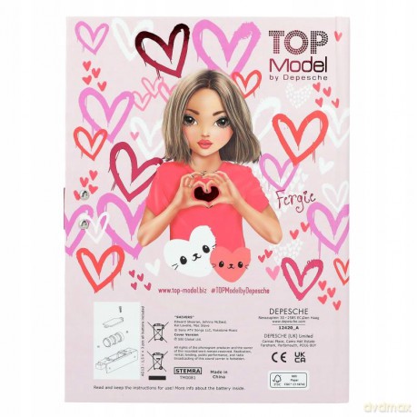 Pamiętnik na kod z dźwiękiem Top Model 12420A