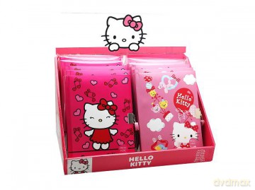 Pamiętnik zamykany na kłódkę ze światełkami A5 Hello Kitty HK50012