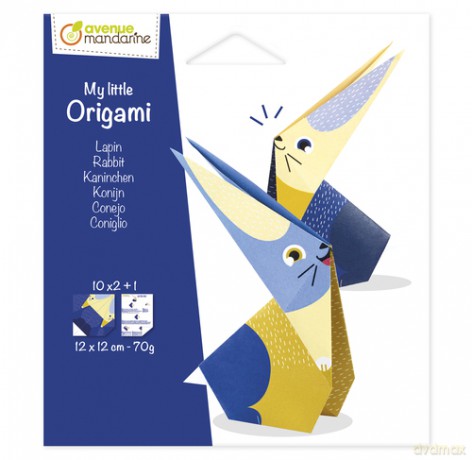 Papier origami 12x12 cm Królik 20 arkuszy