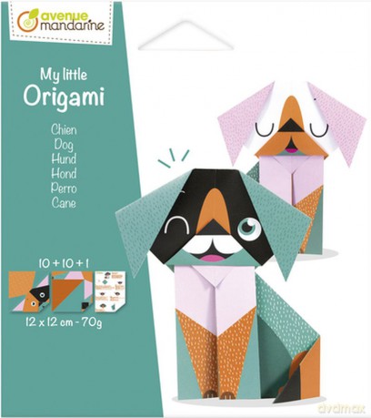 Papier origami 12x12 cm Pies 20 arkuszy