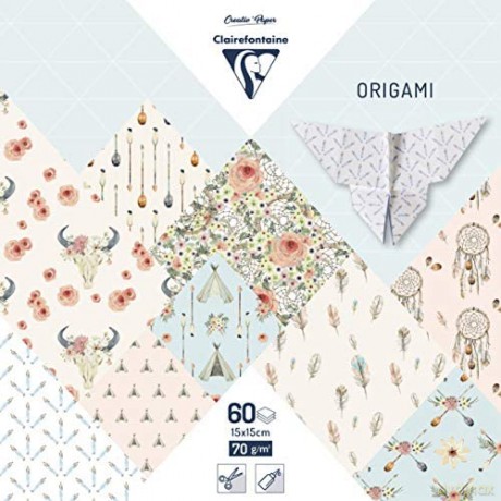 Papier origami 15x15 cm Boheme chic 60 arkuszy
