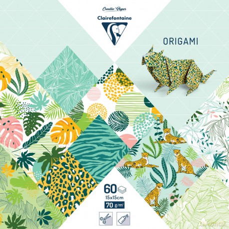 Papier origami 15x15 cm Exotic freshness 60 arkuszy