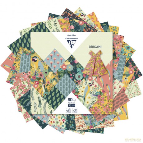 Papier origami 15x15 cm Kiribati 60 arkuszy