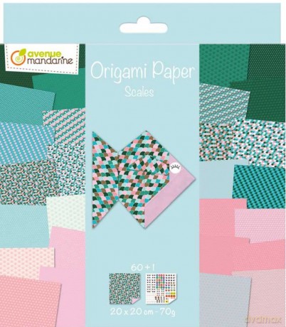 Papier origami 20x20 cm Scales 60 arkuszy