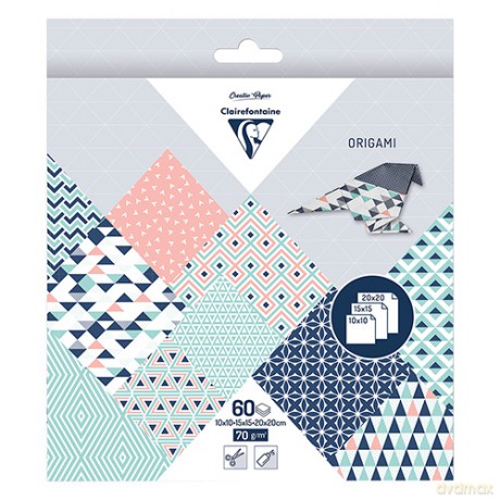 Papier origami Pryzmat 3 formaty 60 arkuszy