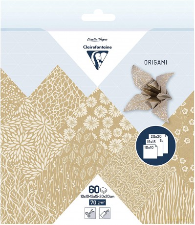 Papier origami Wzory kwiatowe 3 formaty 60 arkuszy