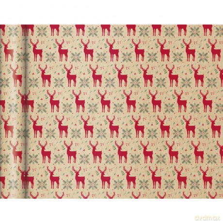 Papier ozdobny Red reindeer