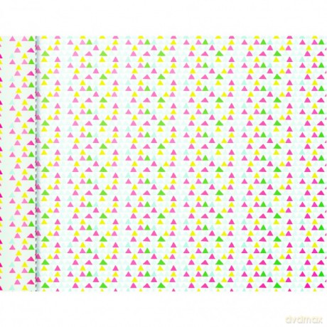 Papier pakowy mini rolki 5x0,35m Trójkąty