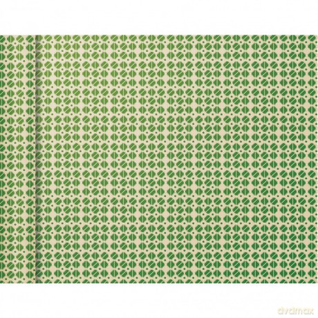 Papier pakowy mini rolki 5x0,35m Zielony kwadraty