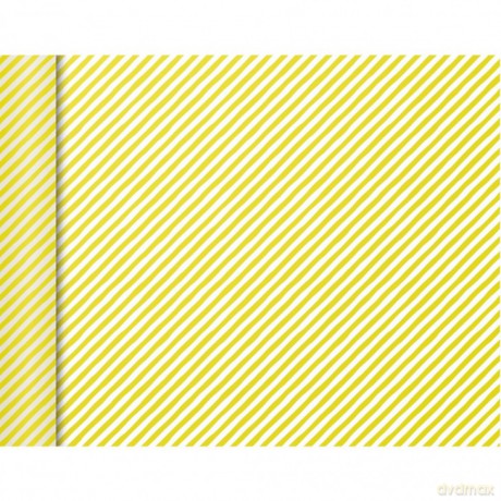 Papier pakowy mini rolki 5x0,35m Żółte paski