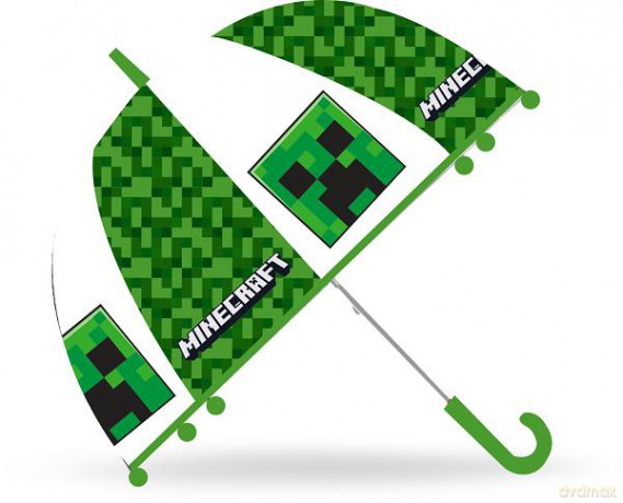 Parasolka Minecraft przezroczysta 19cali MC00007