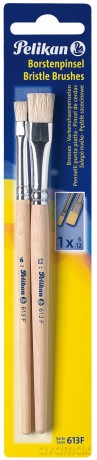 Pędzelki płaskie Pelikan gr 6,12 2 sztukI blister